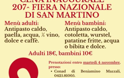 Cena di Beneficenza a favore della Scuola Materna Parrocchiale “S.Stefano” di Castelmassa