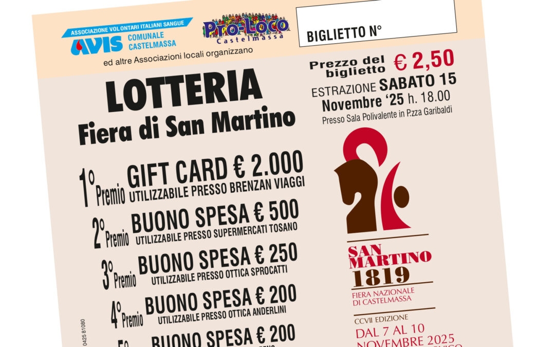 LOTTERIA FIERA DI SAN MARTINO