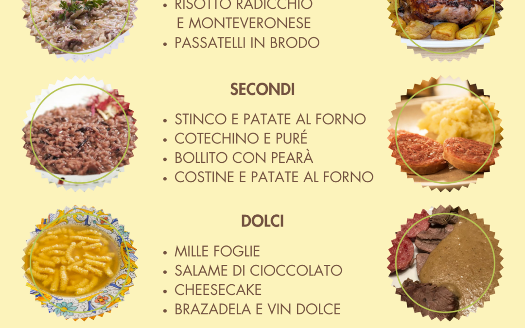 “RISTORANTINO” PRO LOCO – IL MENU’